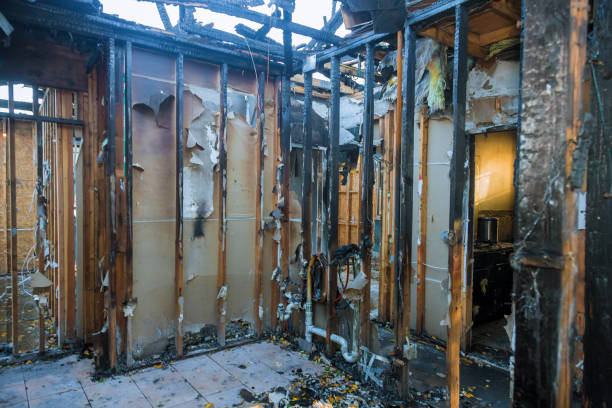 Professional Fire Damage Restoration technician working in Leesburg, VA